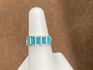 Silver And Gold Turquoise Aperture Ring By John Kennedy