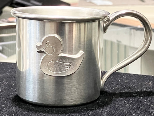 Pewter Duck Baby Cup