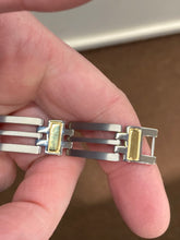 Load image into Gallery viewer, Titanium And Yellow Ip Plating Long Bracelet