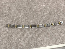 Load image into Gallery viewer, Titanium And Yellow Ip Plating Long Bracelet