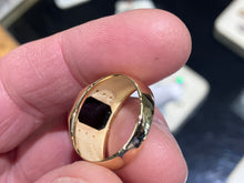 Charger l'image dans la galerie, Gold Onyx And Diamond Ring