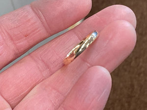 Gold Wedding Ring 3 Millimeters Wide