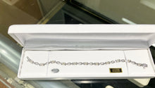 Charger l'image dans la galerie, Sterling Silver Diamond Bracelet 0.22 Carats