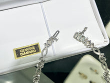 Charger l'image dans la galerie, Sterling Silver Diamond Bracelet 0.22 Carats