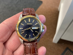 Seiko Watch With Day And Date
