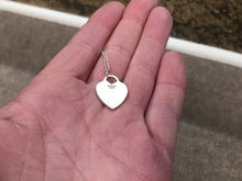 Charger l'image dans la galerie, Guardian Angel Silver Heart Pendant With Chain Religious