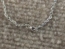 Cargar imagen en el visor de la galería, Saint Anthony Silver Pendant With 24 Inch Silver Rope Chain Religious