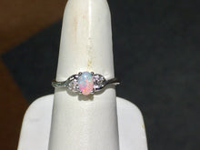 Load image into Gallery viewer, Opal And Diamond White Gold Ring