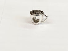 Load image into Gallery viewer, Silver Coffee Cup Bead