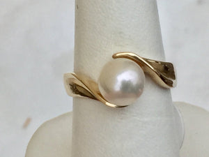 Pearl 14 K Yellow Gold Ring