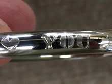 Charger l'image dans la galerie, Silver Baby Bangle Bracelet Love You To The Moon And Back