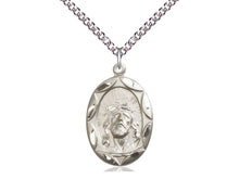 Cargar imagen en el visor de la galería, Ecce Homo Jesus Silver Pendant With Chain