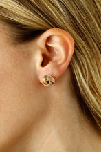 Load image into Gallery viewer, Silver Vermeil Twisted Love Knot Earrings