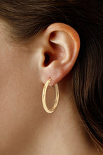 Load image into Gallery viewer, Silver Vermeil Hoop Earrings