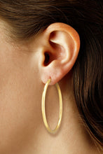 Load image into Gallery viewer, Silver Vermeil Hoop Earrings