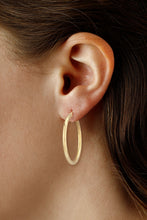 Load image into Gallery viewer, Silver Vermeil Hoop Earrings