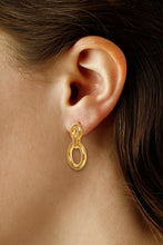 Load image into Gallery viewer, Silver Vermeil Dangle Earrings