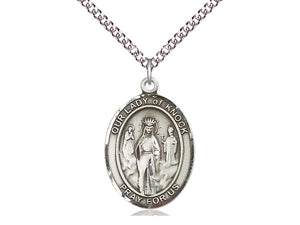 Our Lady of Knock Silver Pendant And Chain