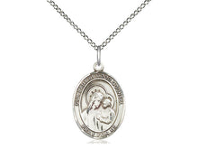 Cargar imagen en el visor de la galería, Our Lady Of Good Counsel Silver Pendant And Chain