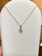 Cargar imagen en el visor de la galería, Gold Plated Lab Diamond Pendant