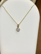 Cargar imagen en el visor de la galería, Gold Plated Lab Diamond Pendant