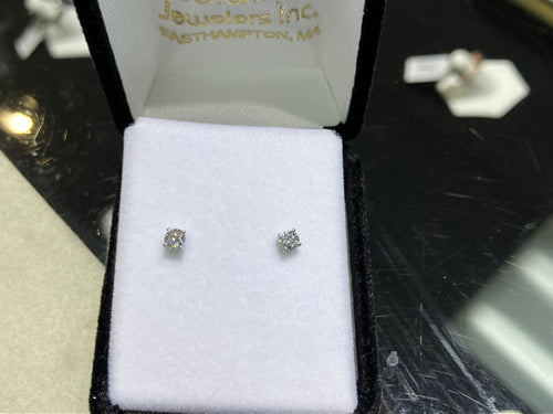 Quarter Carat Natural Diamond Earrings