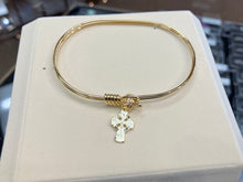 Cargar imagen en el visor de la galería, Gold Plated Celtic Cross Bracelet