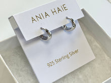Load image into Gallery viewer, Ania Haie Luxe Huggie Hoop Silver Earring
