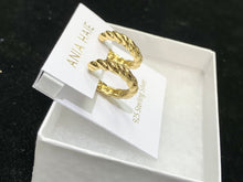 Load image into Gallery viewer, Ania Haie Twisted Huggie Hoop Earrings