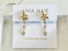 Cargar imagen en el visor de la galería, Sparkling Star Drop Stud Earrings