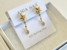 Cargar imagen en el visor de la galería, Sparkling Star Drop Stud Earrings