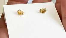 Charger l'image dans la galerie, Gold Plated Pear Shaped Cubic Zirconia Stud Earrings