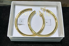 Charger l'image dans la galerie, Gold Classic Tube Oversized Hoop Earrings