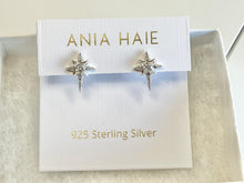 Charger l'image dans la galerie, Silver Eight-Pointed Star Stud Earrings