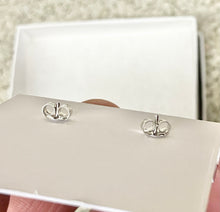 Charger l'image dans la galerie, Silver Green Stud Earrings