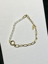 Charger l'image dans la galerie, Pearl Chunky Link Chain Bracelet