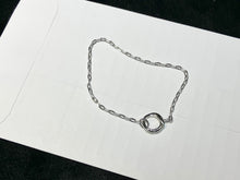 Cargar imagen en el visor de la galería, Silver Mini Link Charm Chain Connector Bracelet