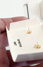 Load image into Gallery viewer, Two Tone Door Knocker Stud Earrings