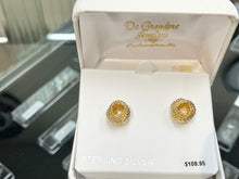 Load image into Gallery viewer, Silver Vermeil Twisted Love Knot Earrings