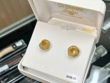 Load image into Gallery viewer, Silver Vermeil Twisted Love Knot Earrings