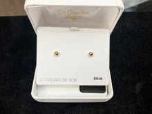 Load image into Gallery viewer, Silver Vermeil Ball Earrings