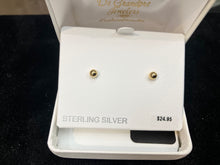 Load image into Gallery viewer, Silver Vermeil Ball Earrings