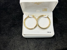 Load image into Gallery viewer, Silver Vermeil Hoop Earrings