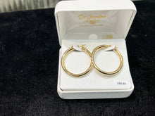 Load image into Gallery viewer, Silver Vermeil Hoop Earrings
