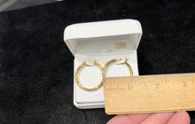 Load image into Gallery viewer, Silver Vermeil Hoop Earrings