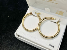 Load image into Gallery viewer, Silver Vermeil Hoop Earrings