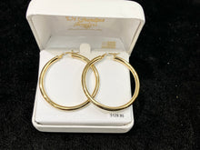 Load image into Gallery viewer, Silver Vermeil Hoop Earrings