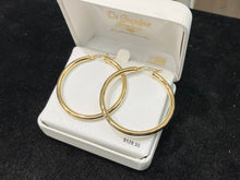 Load image into Gallery viewer, Silver Vermeil Hoop Earrings