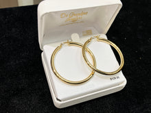 Load image into Gallery viewer, Silver Vermeil Hoop Earrings