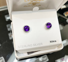 Charger l'image dans la galerie, Silver Amethyst Earrings